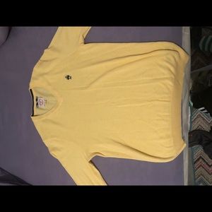 Brooks Brothers V-Neck Sweater-Yellow